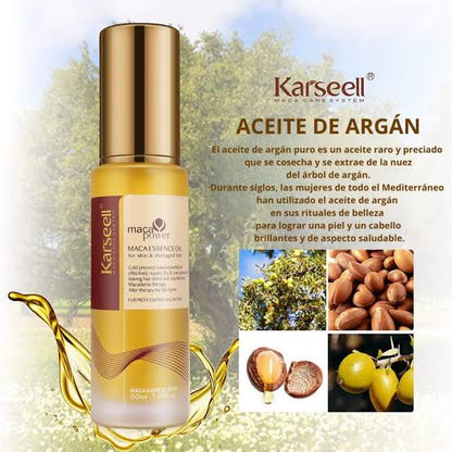 Aceite de argán marroquí para Restaurar el cabello Karseell - 50 ML
